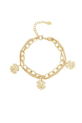 Elegant Charm Bracelets in Silver & Gold Tones
