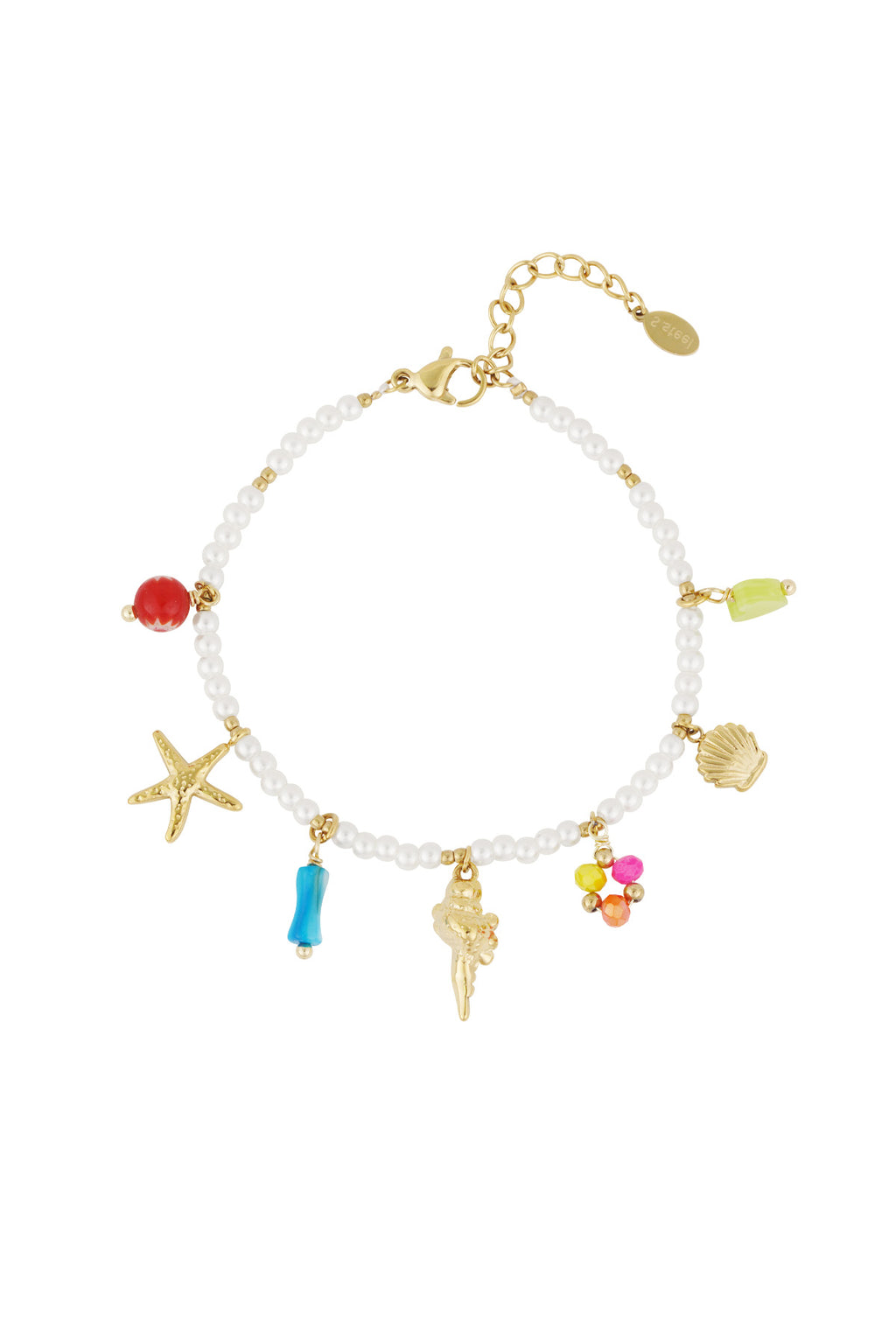 Elegant White Gold Beaded Bracelet for Women