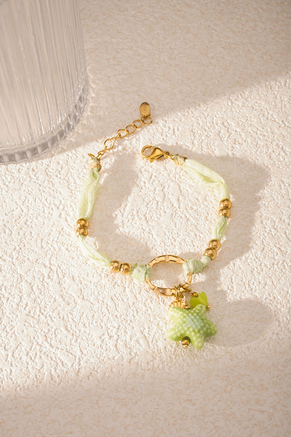 Elegant Green Statement Braided Bracelet