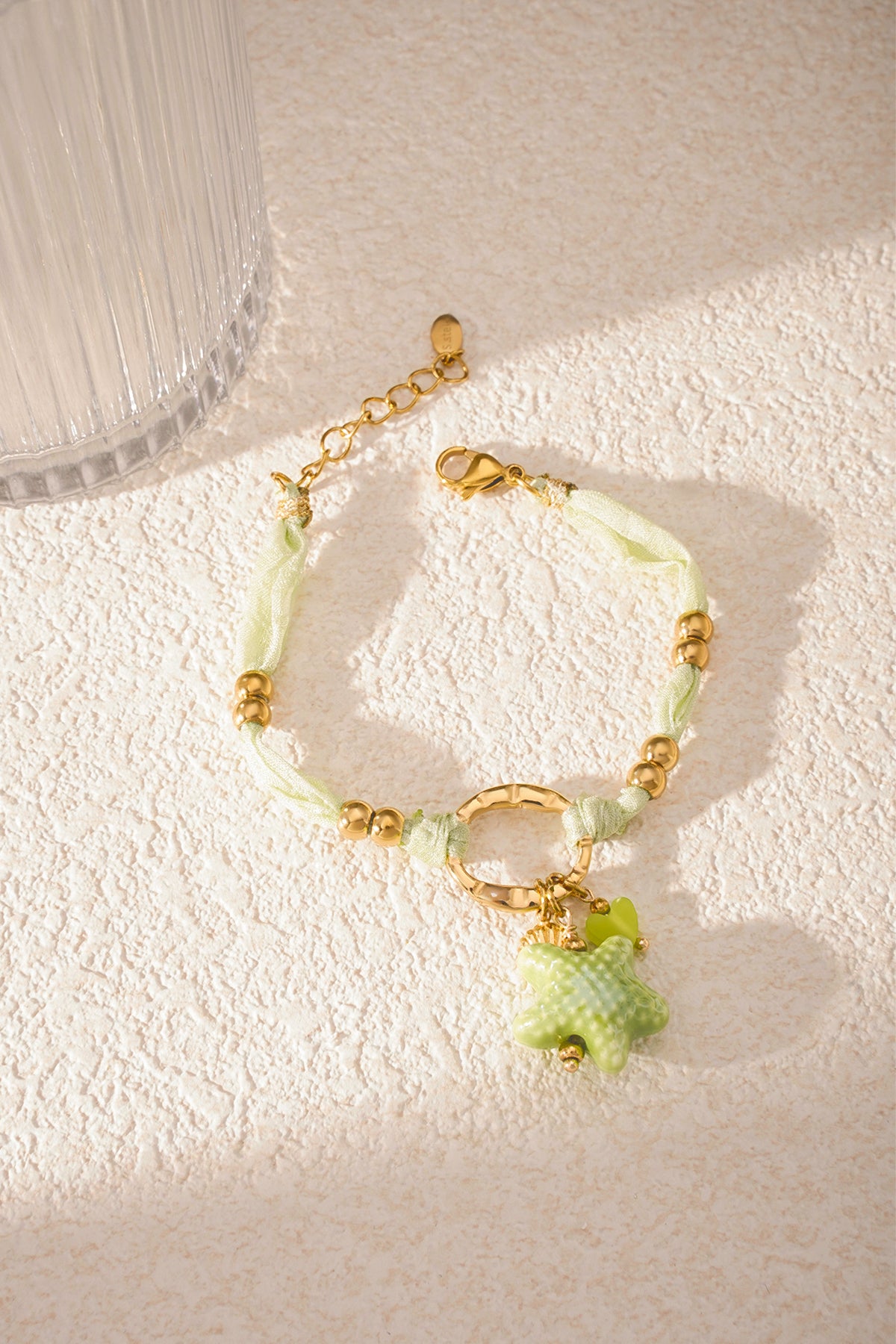 Elegant Green Statement Braided Bracelet