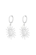 Elegant Drop Earrings in Silver & Gold