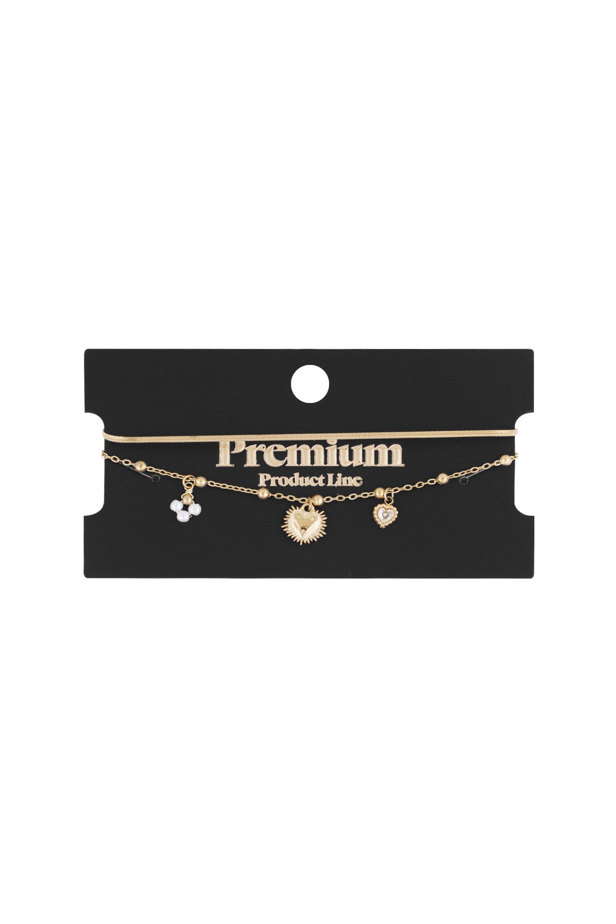 Elegant Charm Bracelet in Silver & Gold