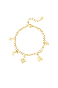 Elegant Charm Bracelets in Silver & Gold