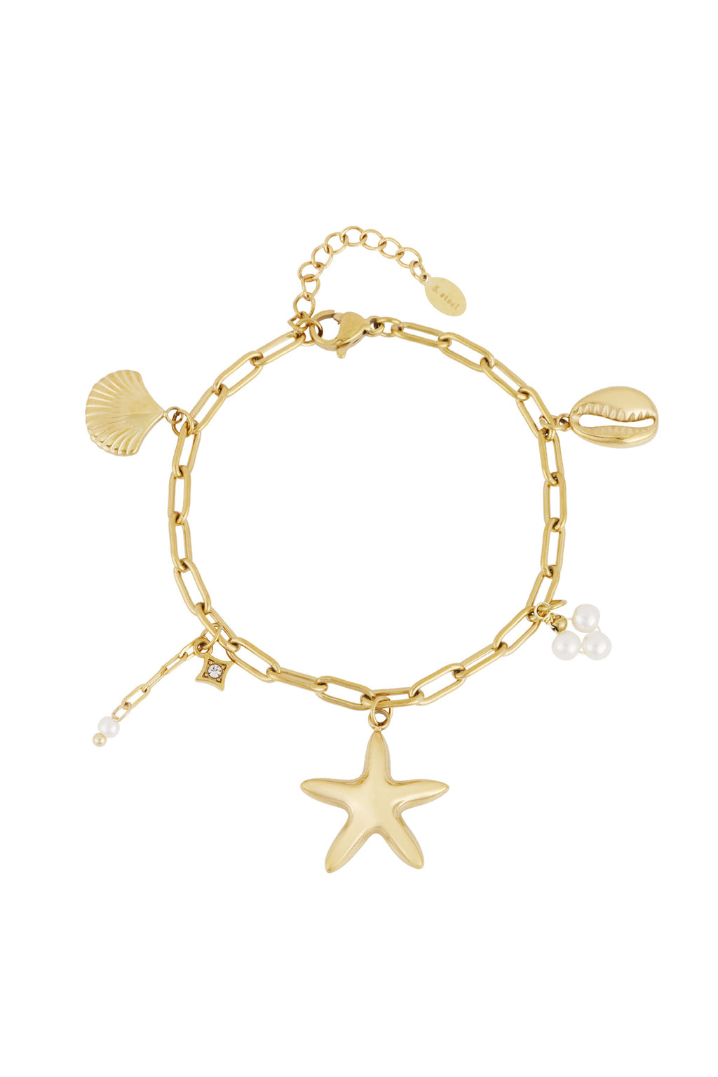 Elegant Statement Charm Bracelets in Silver & Gold