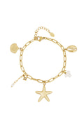 Elegant Statement Charm Bracelets in Silver & Gold
