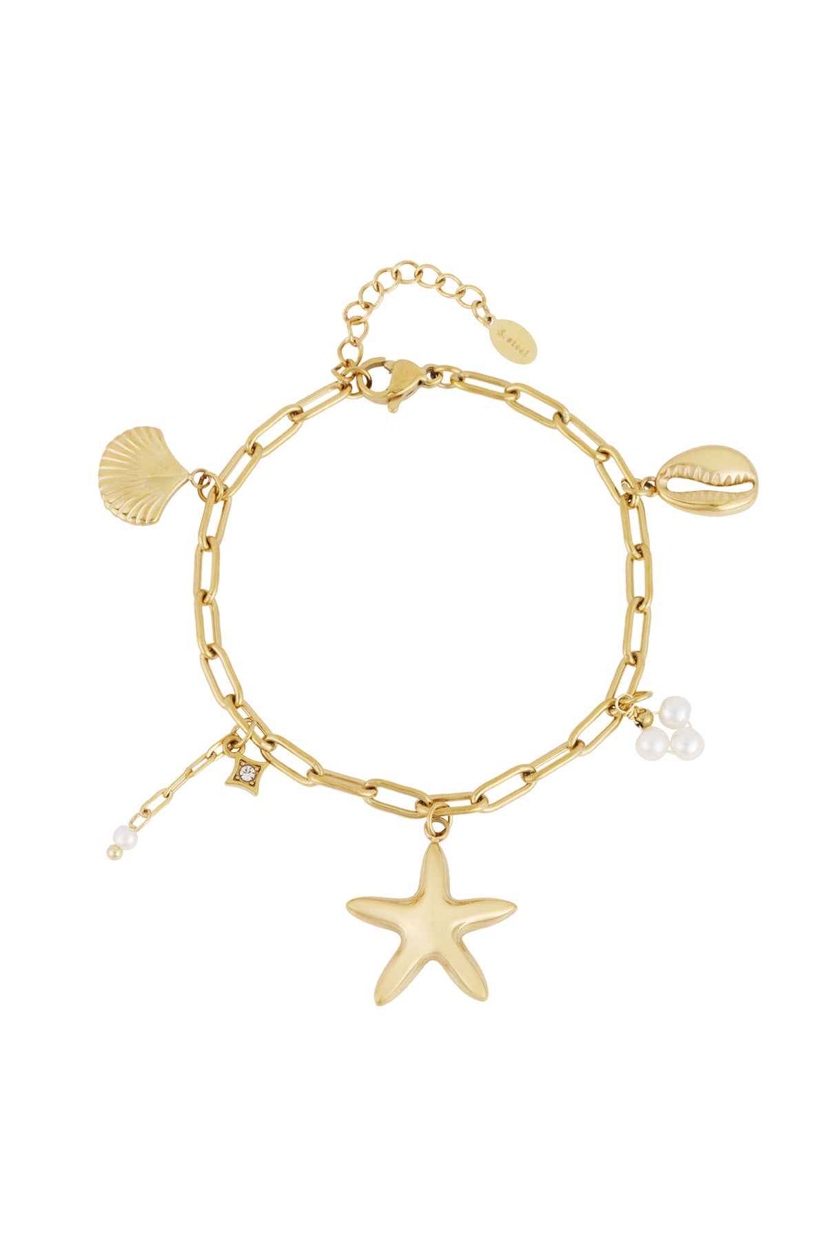 Elegant Statement Charm Bracelets in Silver & Gold