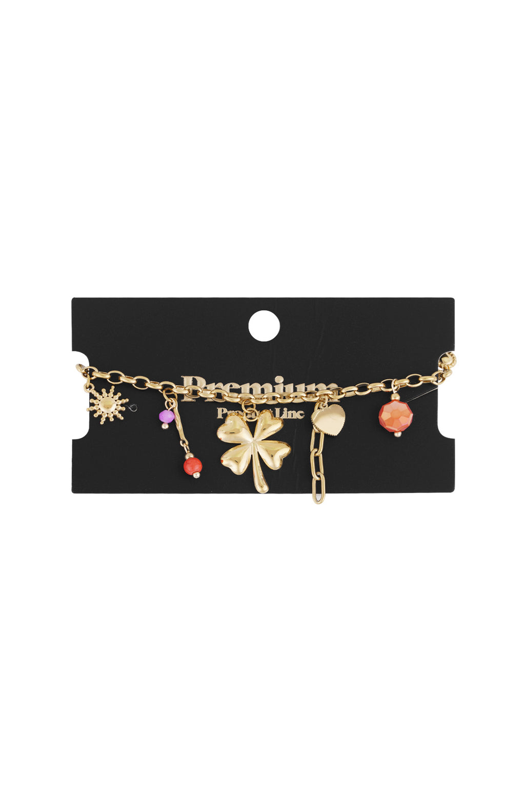 pulsera con dije de buena suerte para nena