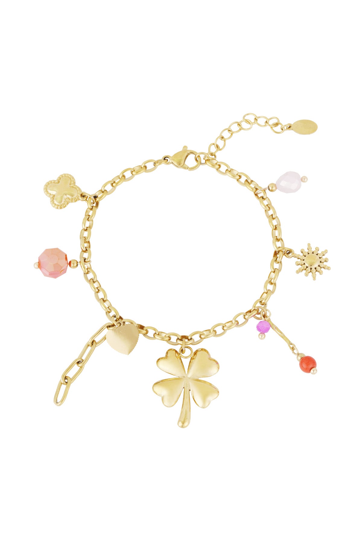 pulsera con dije de buena suerte para nena