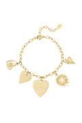 Elegant Gold Charm Bracelet for Stylish Women