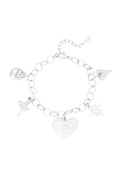 Elegant Charm Bracelets in Silver & Gold