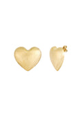 Elegant Statement Stud Earrings in Silver & Gold