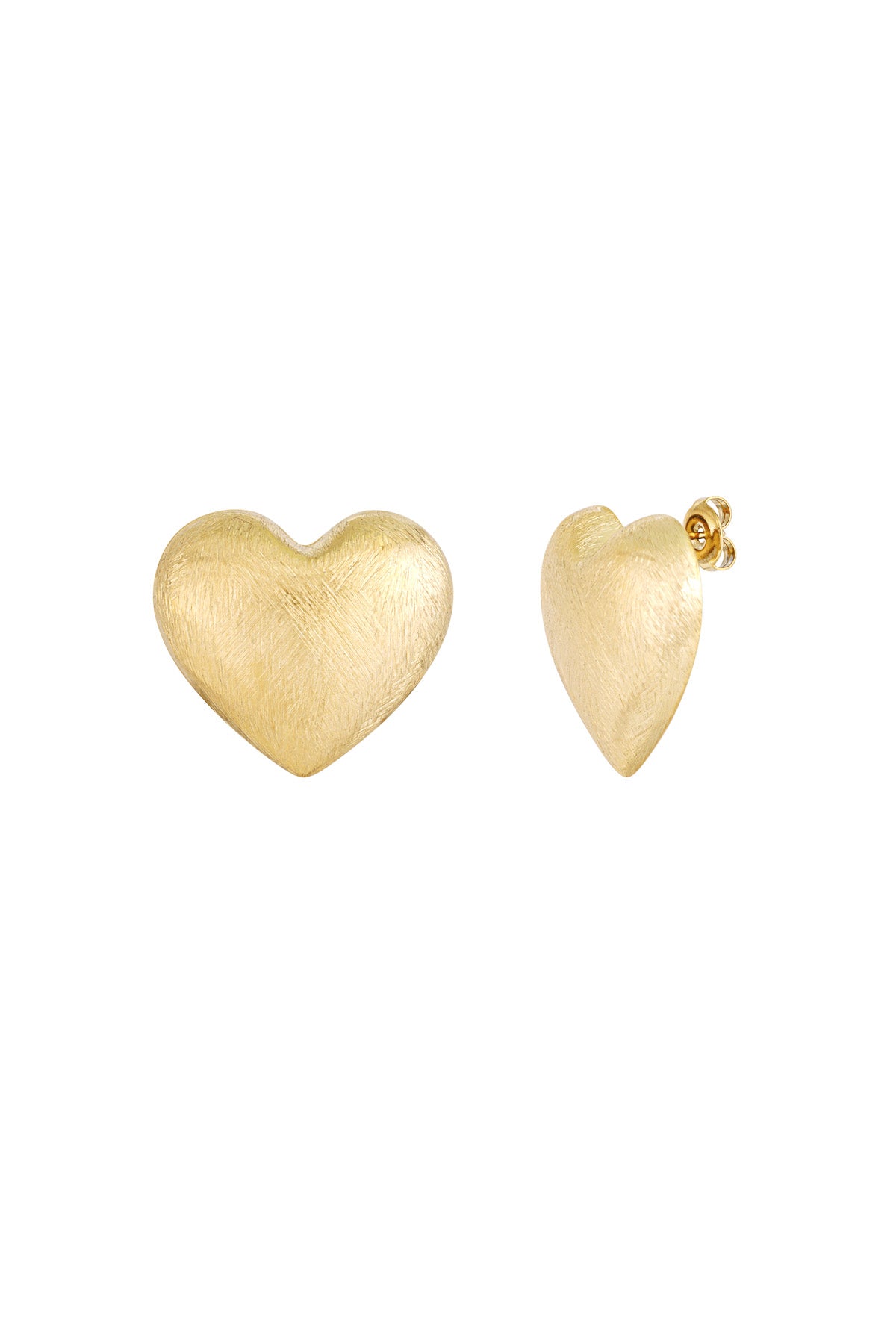 Elegant Statement Stud Earrings in Silver & Gold