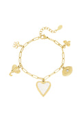 Elegant Charm Bracelets in Silver & Gold