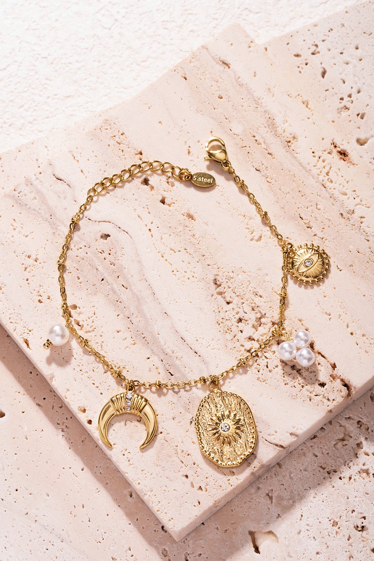 Elegant Silver & Gold Charm Bracelets for Women