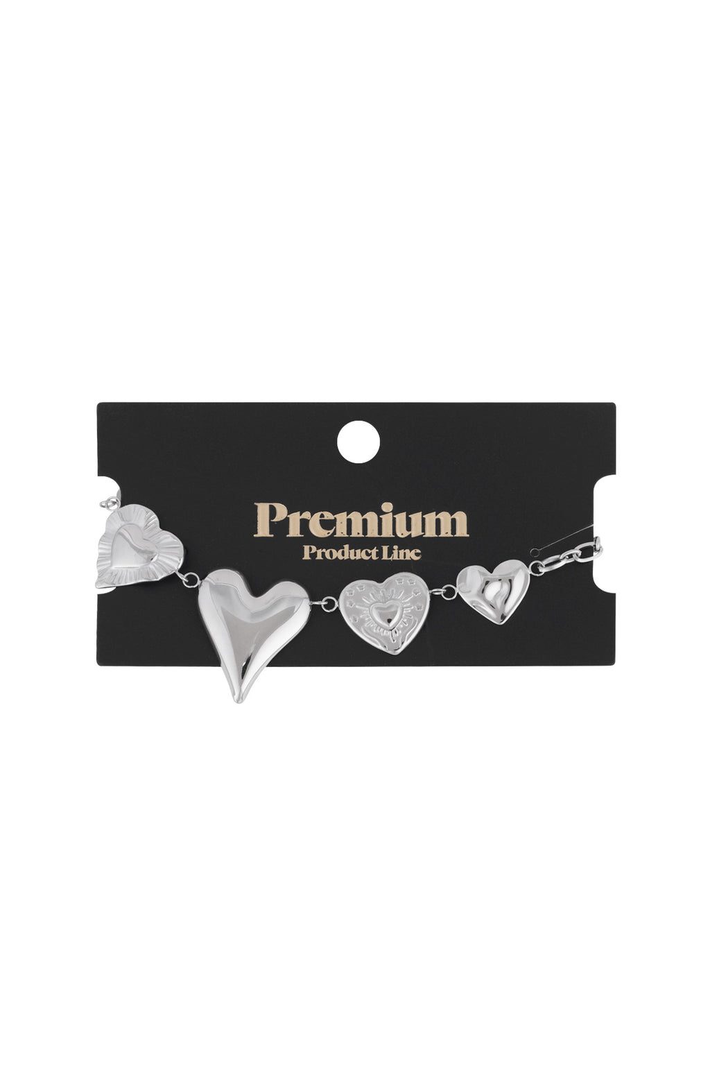 Elegant 304 Stainless Steel Charm Bracelet - Silver & Gold