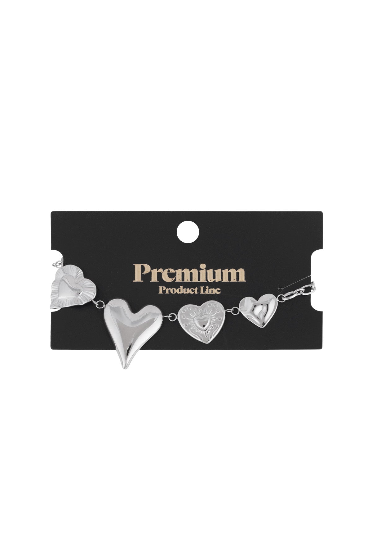 Elegant 304 Stainless Steel Charm Bracelet - Silver & Gold