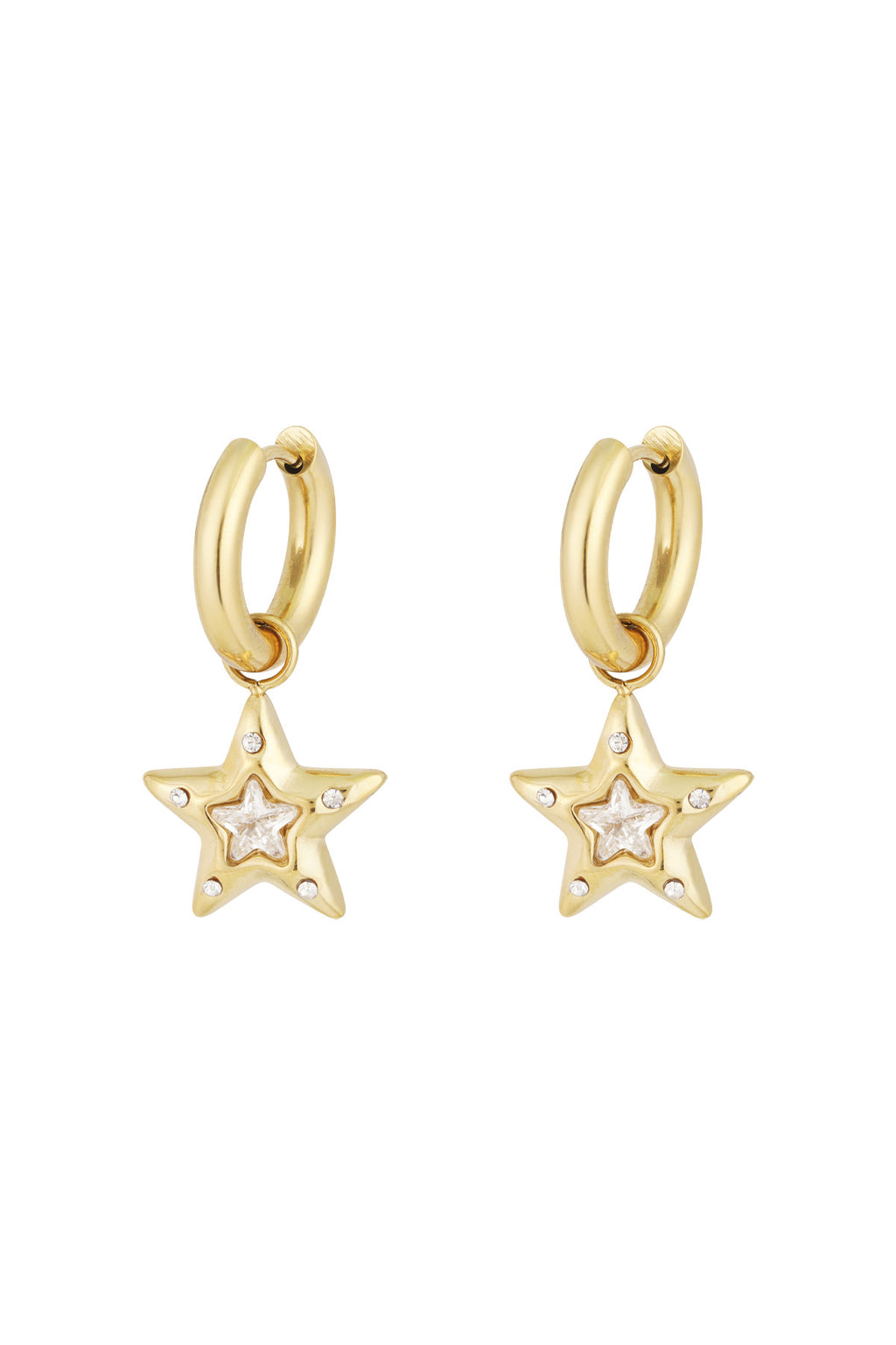Elegant Drop Earrings in Silver & Gold