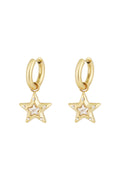 Elegant Drop Earrings in Silver & Gold