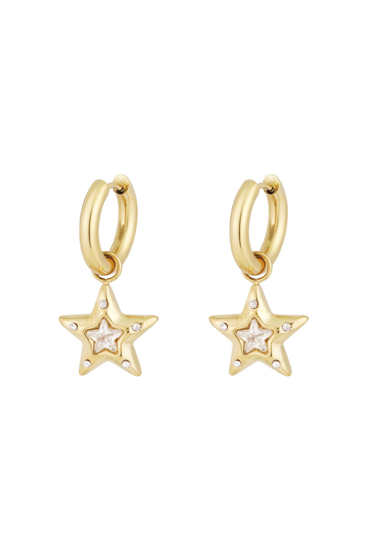 Elegant Drop Earrings in Silver & Gold