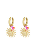 Elegant Gold & Coffee Brown Drop Earrings for All Occasions