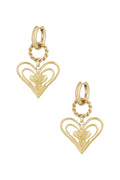 Elegant Statement Drop Earrings in Silver & Gold