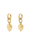 Elegant Heart-Shaped Drop Earrings for Daily Wear