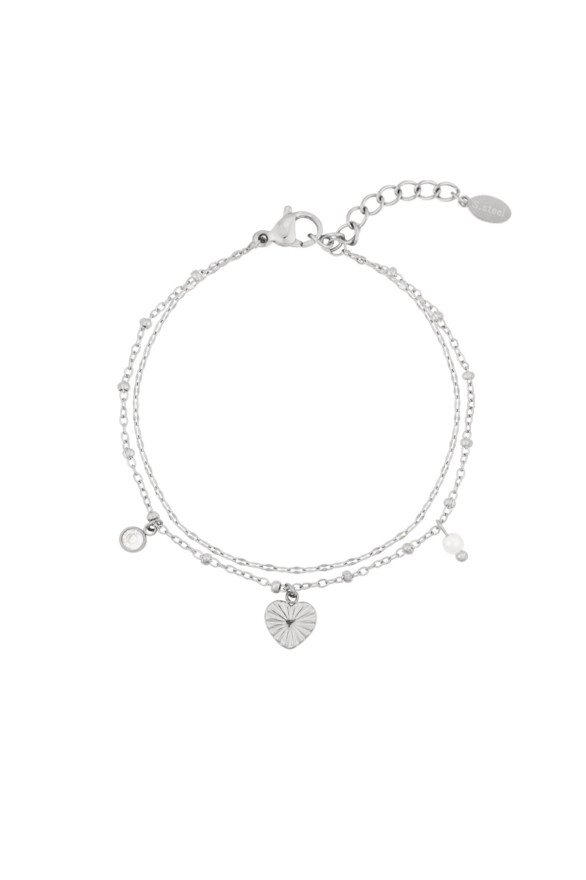 Elegant Heart Charm Bracelet for Everyday Style