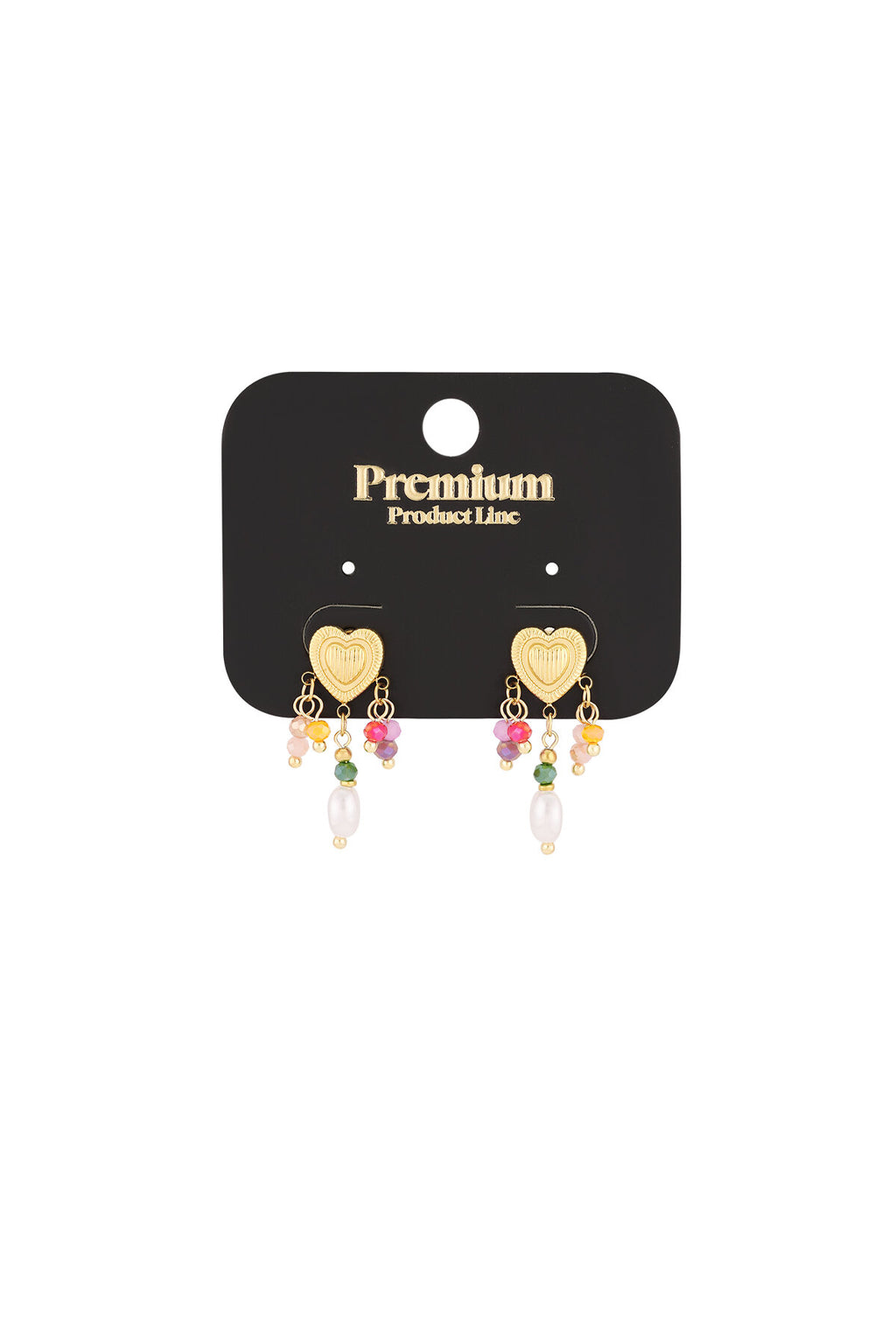 Elegant Gold & Orange Drop Earrings for Spring/Summer