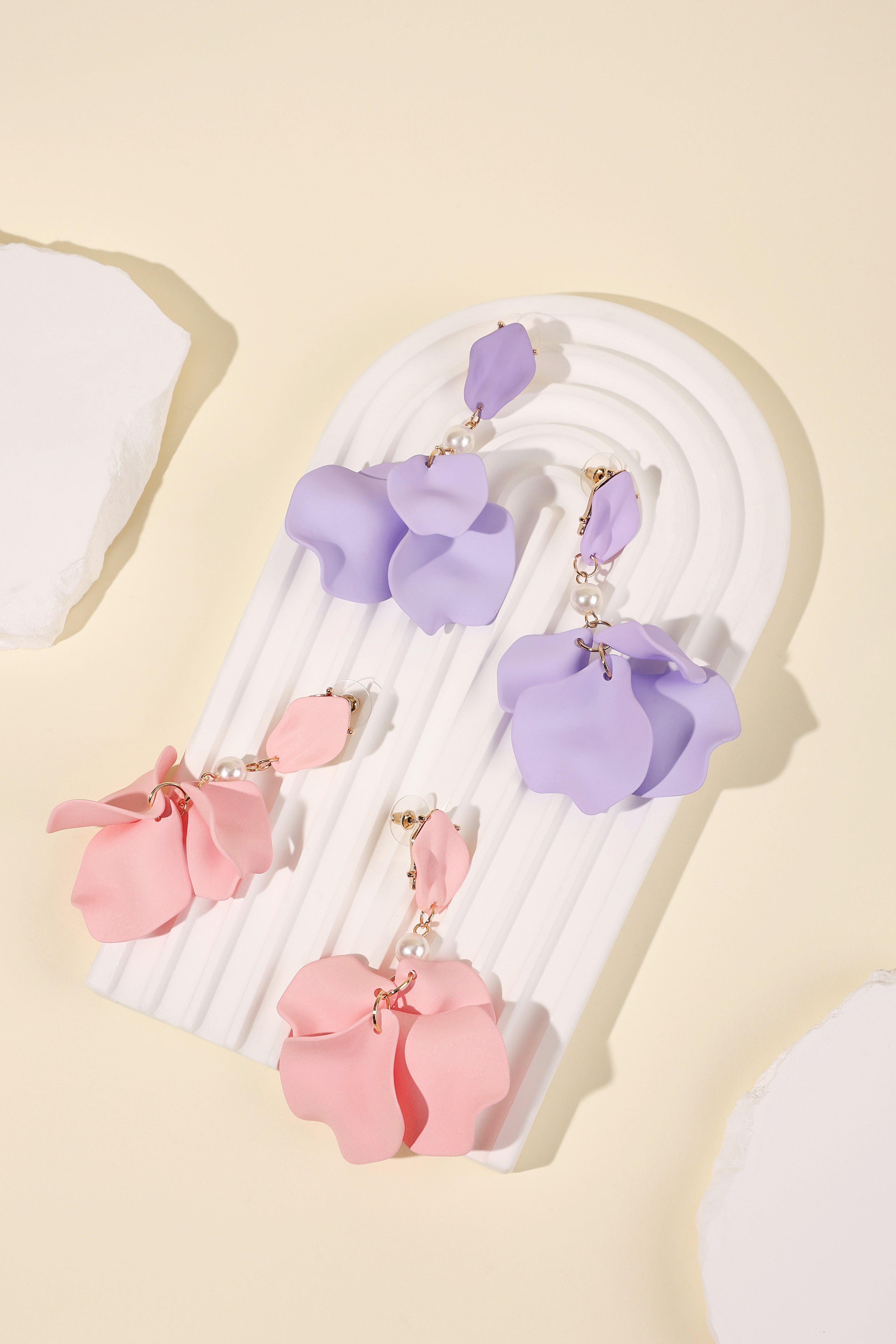 Romantic Floral Drop Earrings for Spring/Summer