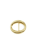 Elegant Gold Circle Silk Scarf Clip - All Fit