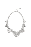 Elegant Stainless Steel Heart Necklace, Silver & Gold