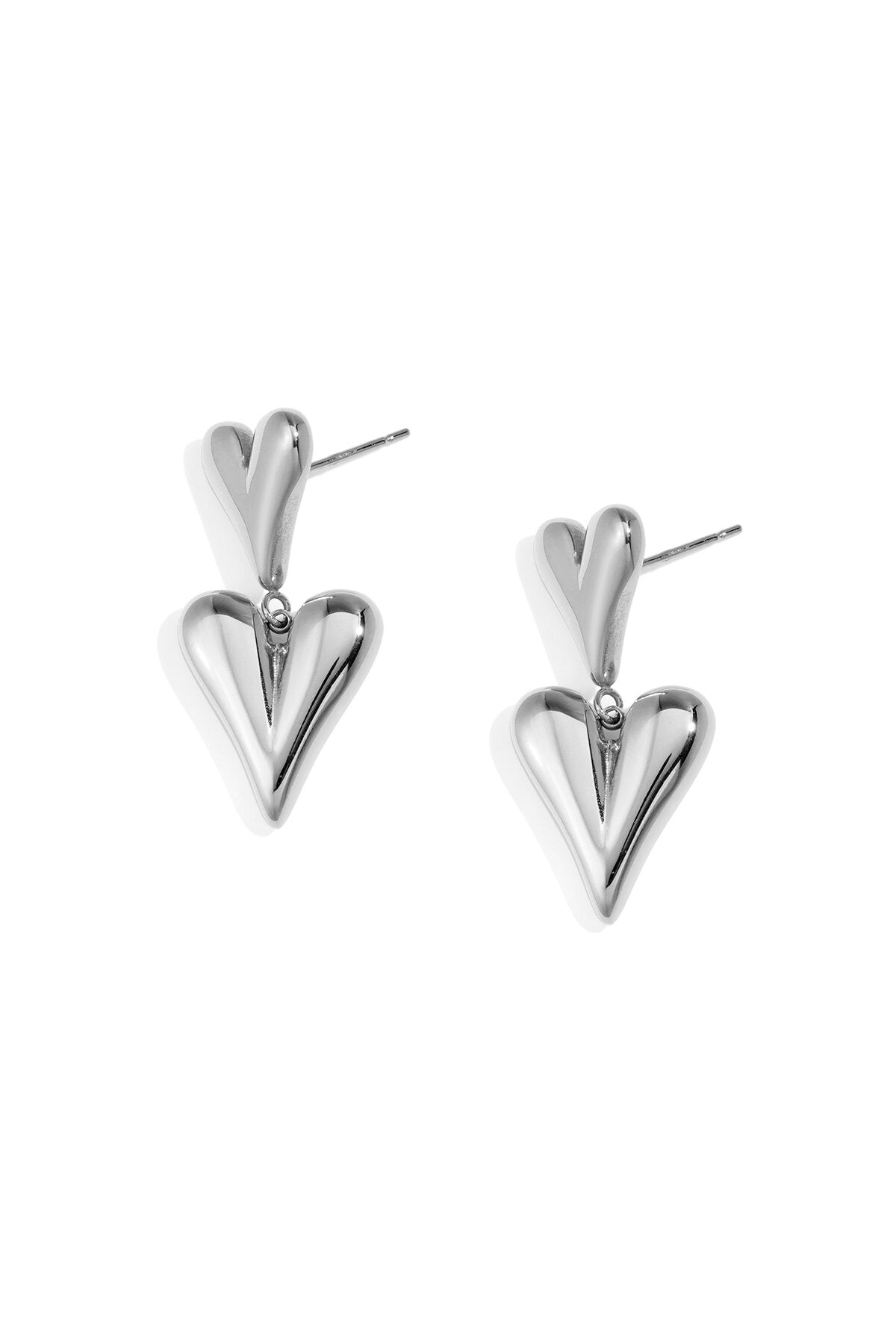 Stylish Heart Drop Earrings for Everyday Glam