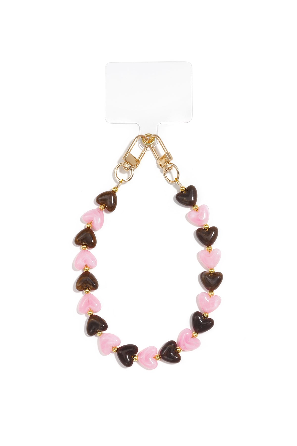 Charming Heart Beads Phone Chain for Sweet Style