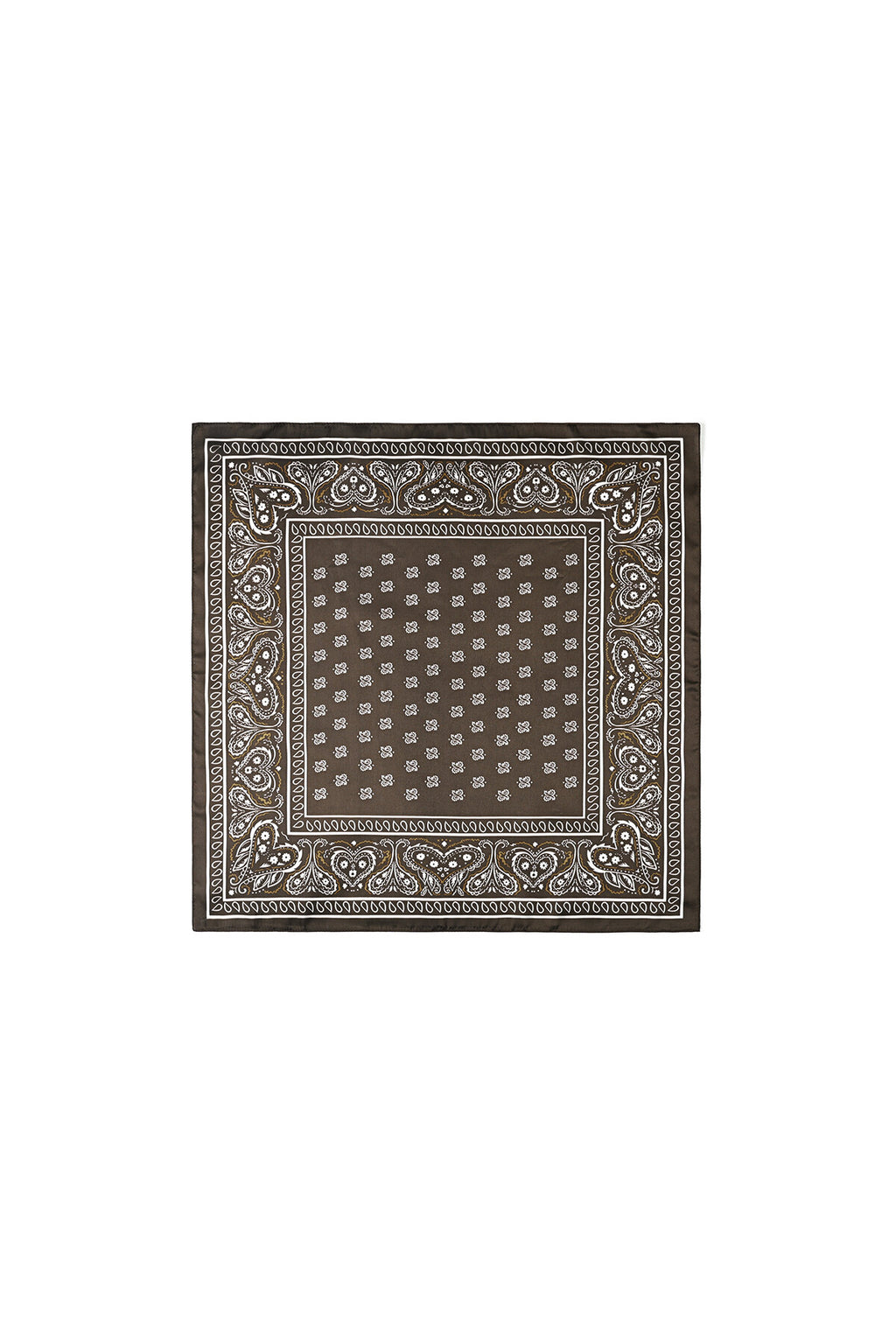Elegant Dark Brown Paisley Summer Scarf for Women