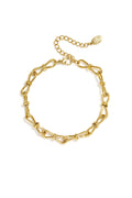 Pulseras de cadena de acero inoxidable, cadena sencilla para uso diario, serie sencilla, joyería para mujer