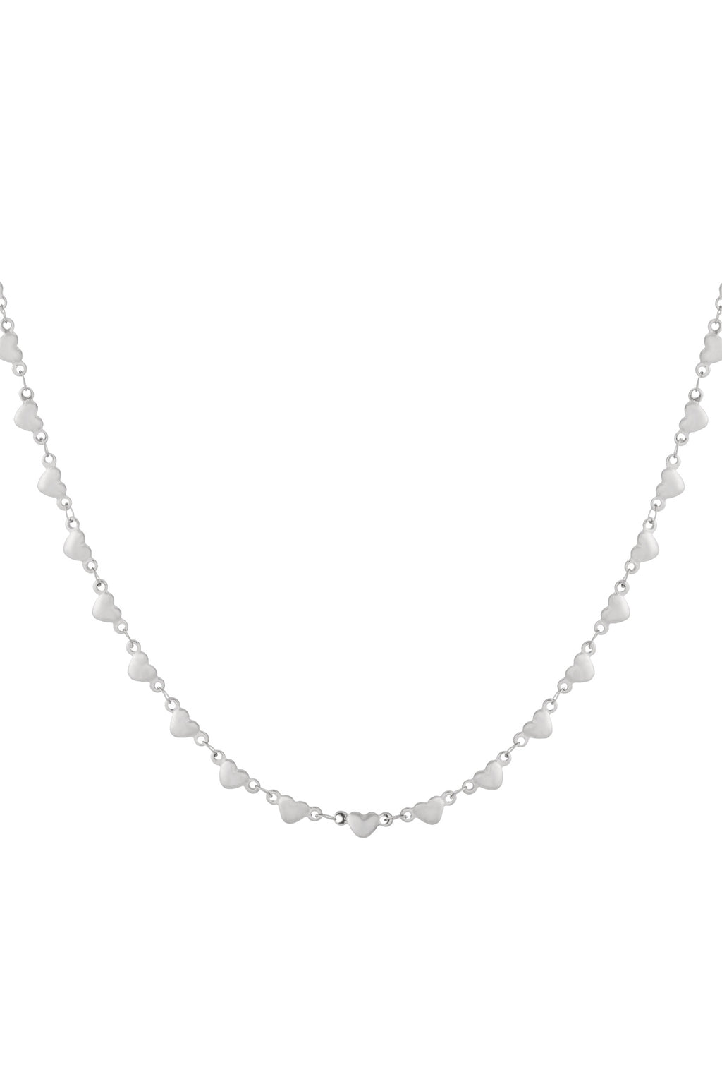 Elegant 14K Gold Plated Heart Long Necklace