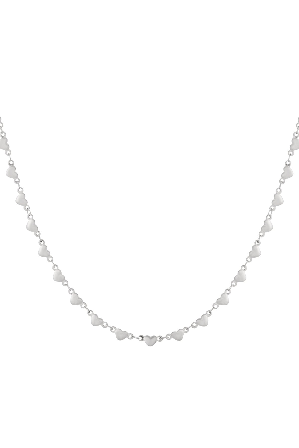 Elegant 14K Gold Plated Heart Long Necklace