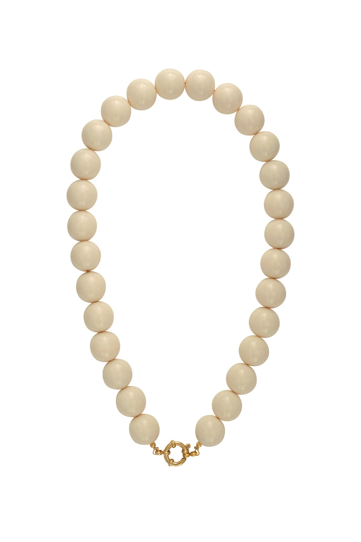 Collar con cuentas grandes y cierre frontal.-15mm