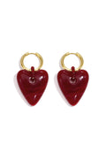 Pendientes colgantes de resina con forma de corazón, estilo casual y sencillo para el día a día. Joyería para mujer.