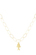 Elegant 14K Gold Plated Oceanic Pendant Necklace