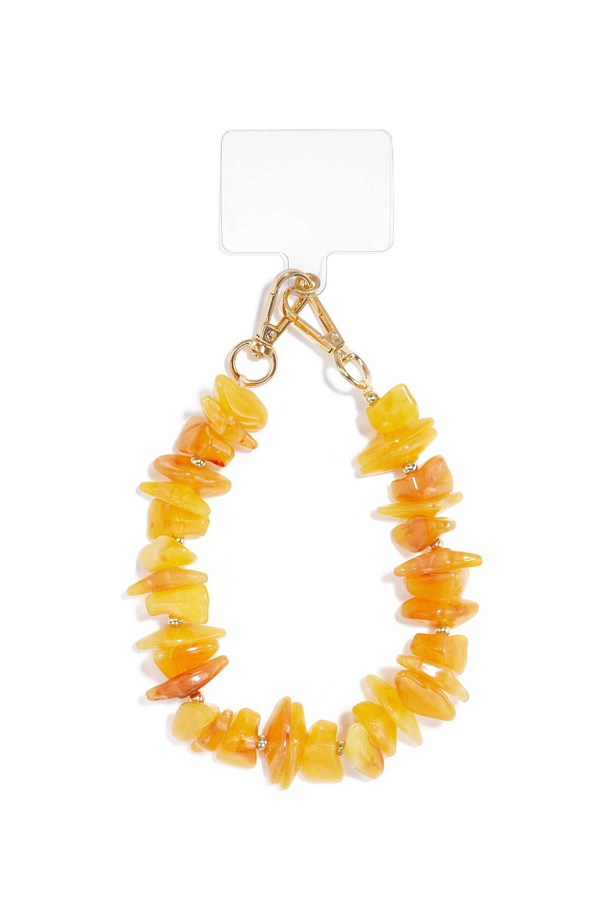 Cadena para teléfono con cuentas, sencilla, de acrílico, accesorio diario.