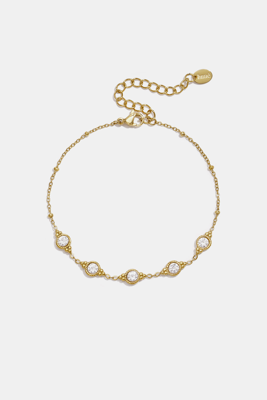 Pulseras de acero inoxidable con dijes de forma geométrica, sencillas, de la serie Daily Simple, joyería para mujer.