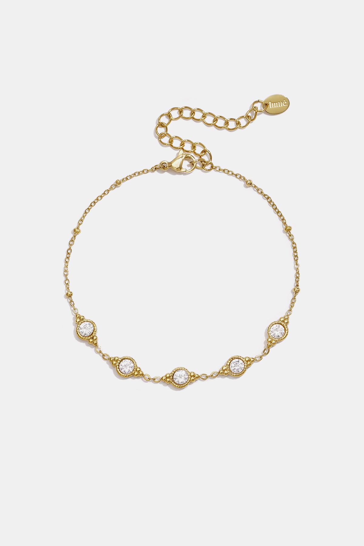 Pulseras de acero inoxidable con dijes de forma geométrica, sencillas, de la serie Daily Simple, joyería para mujer.