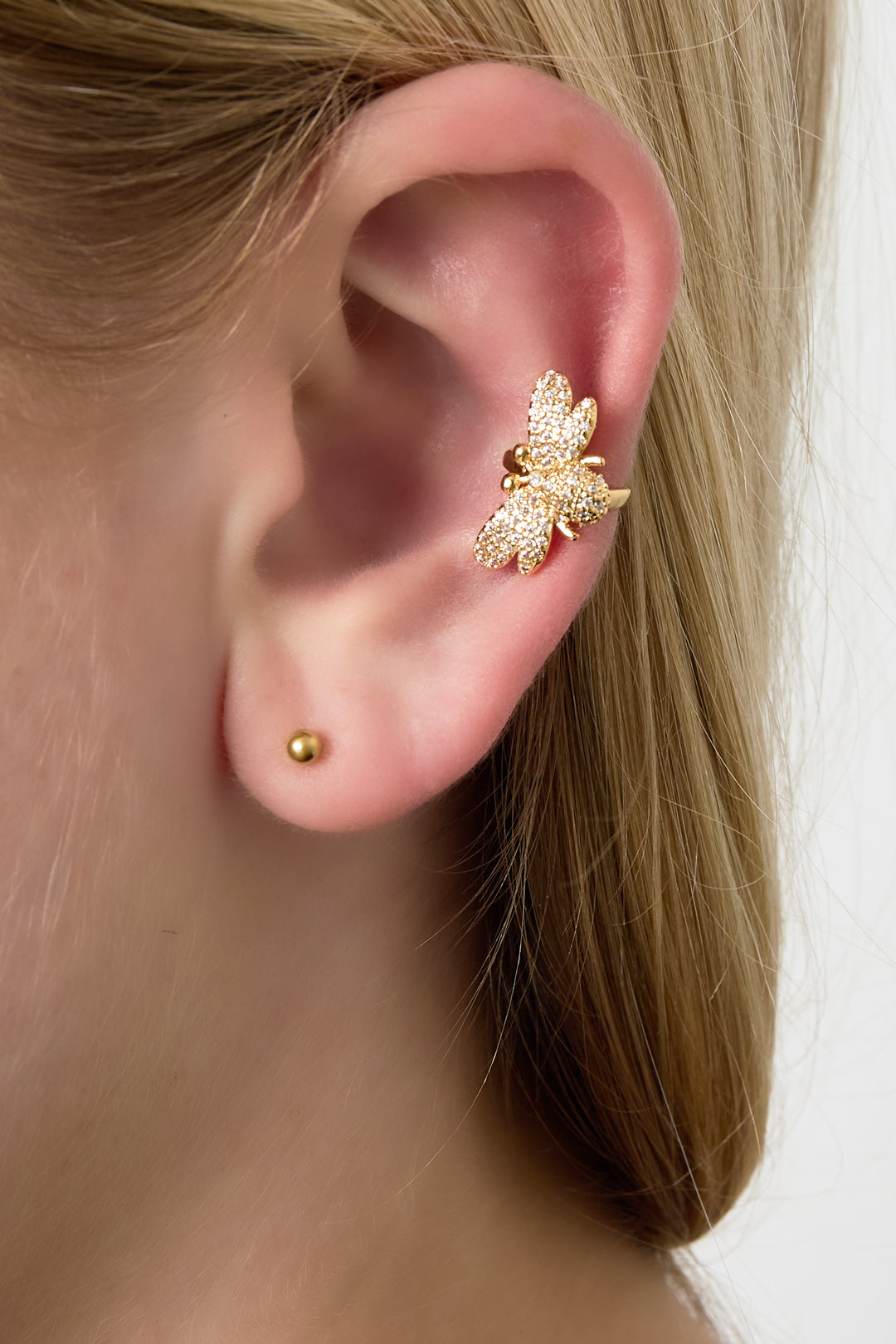 Puños de oreja de cobre con diseño de animales, estilo casual y diario