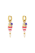 Stylish Pink Stainless Steel Drop Earrings for Spring/Summer