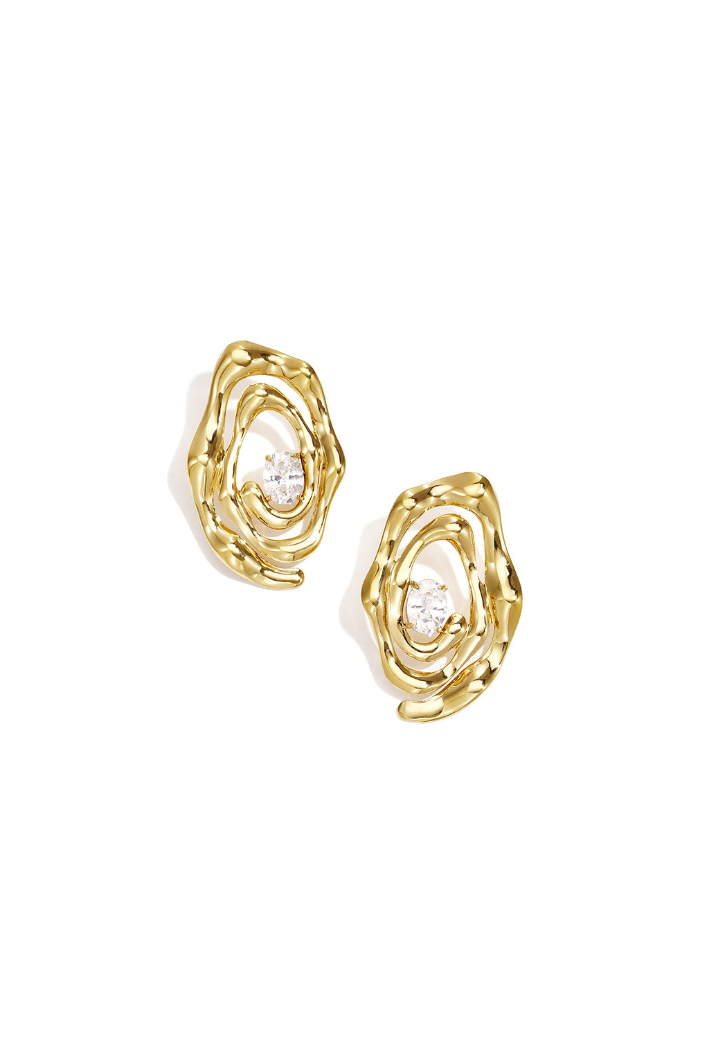 Pendientes de botón de acero inoxidable con forma irregular, sencillos, de la serie Daily Simple, joyería para mujer.