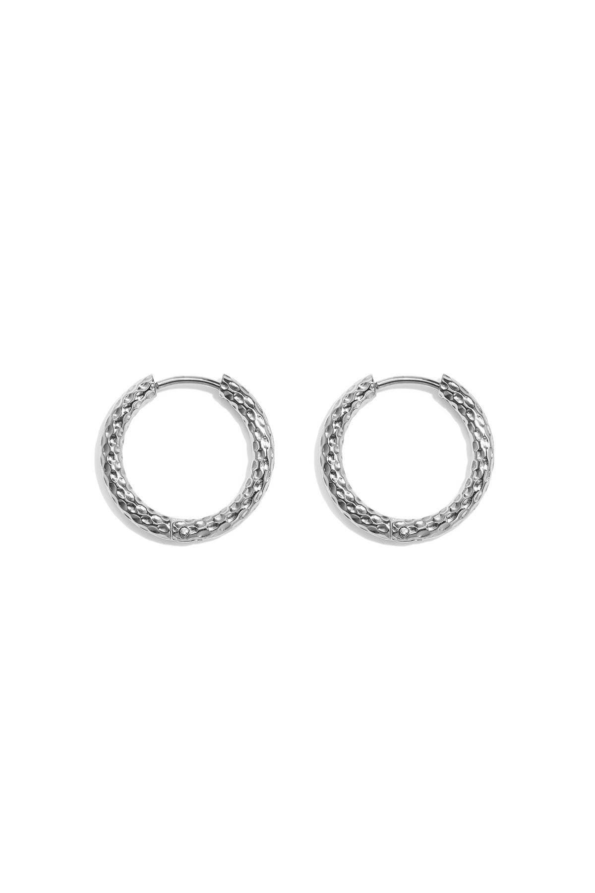Pendientes de aro de acero inoxidable Circle Simple Daily Simple Series Joyería para mujer