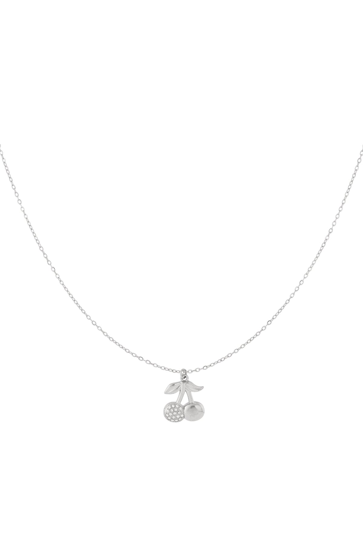 Elegant Rhinestone Fruit Pendant Necklace, All Fit