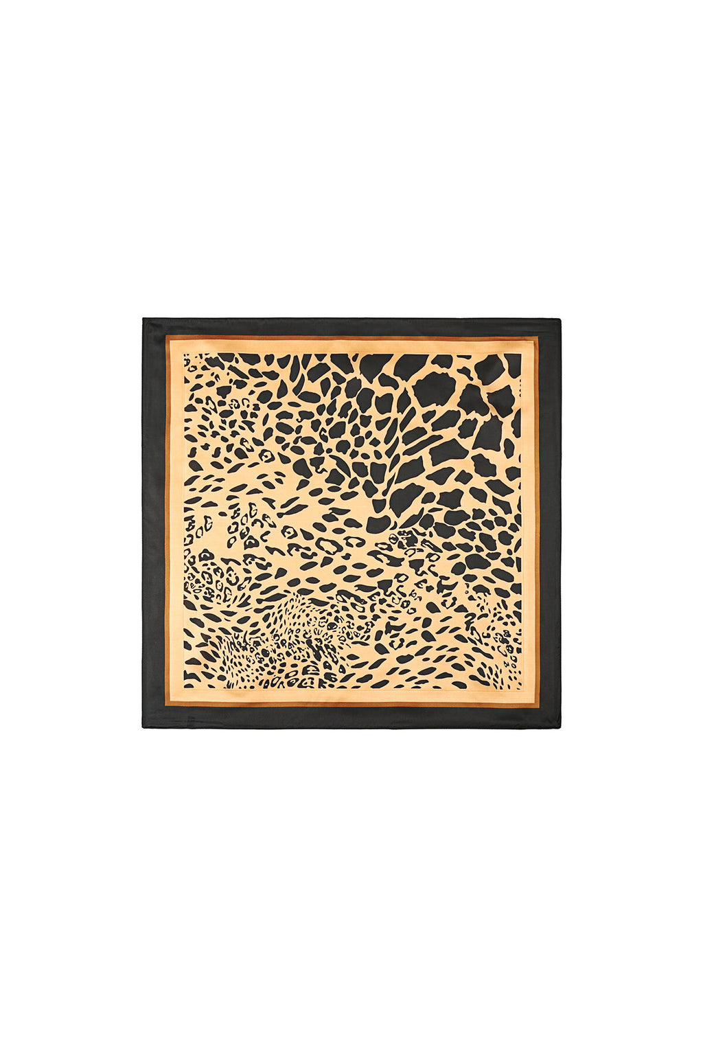 Elegant Brown Animal Print Summer Scarf for Women