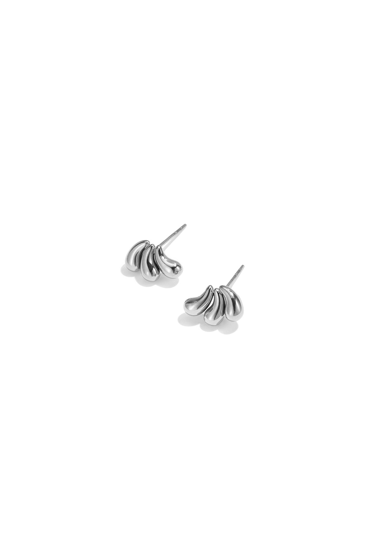 Pendientes de botón de acero inoxidable con forma irregular, sencillos, de la serie Daily Simple, joyería para mujer.